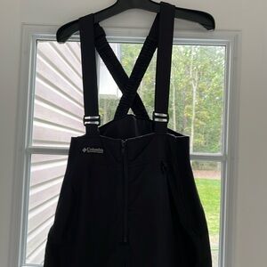 Columbia women snow bib pants large black